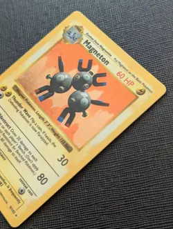 Pokemon Base Set Shadowless Magneton 9/102 Rare LP/NM- WOTC 1999 - Image 2