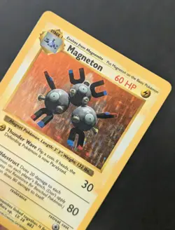 Pokemon Base Set Shadowless Magneton 9/102 Rare LP/NM- WOTC 1999 - Image 3