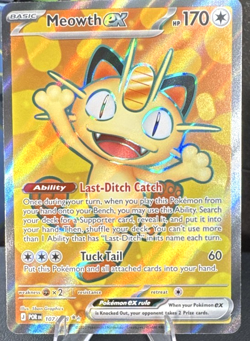 Meowth EX Full Art Holo Ultra Rare Me03 107/088 Pokemon TCG Near Mint - NM/M - Image 1