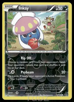 Inkay 41/108 Common Roaring Skies Pokemon Reverse Holo Lightly Played - Image 1