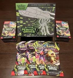 Pokemon Mega Evolution Perfect Order - ETB, Booster Bundle, & Booster Packs - Image 1