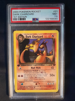 1st Edition Dark Charizard 21/82 - PSA 7.5 NM+ - Team Rocket set - Pokemon Card - Image 2