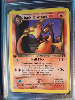 1st Edition Dark Charizard 21/82 - PSA 7.5 NM+ - Team Rocket set - Pokemon Card - Image 4