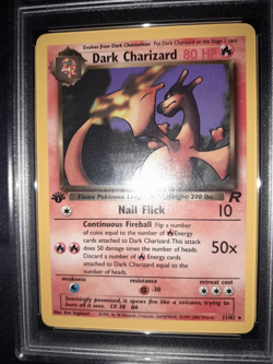 1st Edition Dark Charizard 21/82 - PSA 7.5 NM+ - Team Rocket set - Pokemon Card - Image 5
