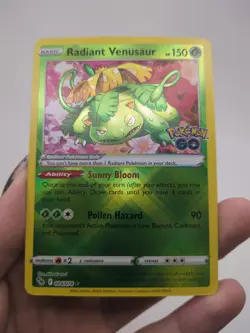 Pokemon Radiant Venusaur 004/078 Pokemon GO Holo NM - Image 1