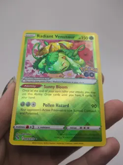 Pokemon Radiant Venusaur 004/078 Pokemon GO Holo NM - Image 2