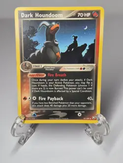 * Damaged Edges * Pokemon TCG Dark Houndoom 37/109 Non-Holo - Image 1
