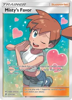 Misty's Favor - 235/236 - Pokemon Unified Minds Sun & Moon Full Art (Ultra Rare) - Image 1