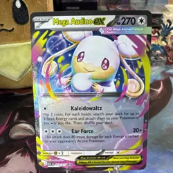 Mega Audino EX double rare EX 172/217 Acended heros Pokemon English set NM - Image 1