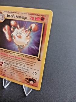 Pokemon TCG Brock's Mankey 68/132 + Brock's Primeape 35/132 Gym Heroes 1st Ed NM - Image 3