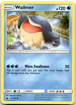 Pokemon Wailmer Celestial Storm CES #39/168 Common LP SET FILL! - Image 1
