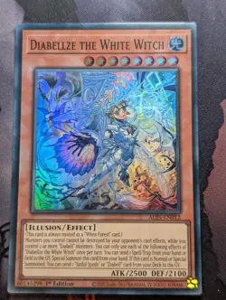 Diabellze the White Witch ALIN-EN012 Super Rare 1st Edition YuGiOh TCG Card - Image 1