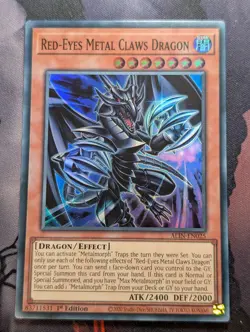 Red-Eyes Metal Claws Dragon ALIN-EN025 Super Rare 1st Edition YuGiOh TCG Card - Image 1