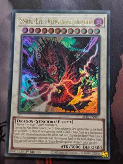 Yu-Gi-Oh! - Snake-Eyes Vengeance Dragon - ALIN-EN040 - Ultra Rare - 1st Edition - Image 1