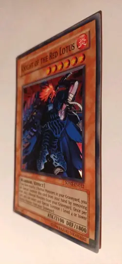 Knight of the Red Lotus - SOVR-EN032 - Super Rare - Yugioh LP - Image 2