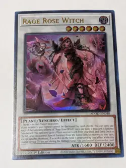 Rage Rose Witch Ultra Rare Yugioh! DOOD-EN040 - Image 1