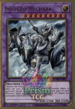 1st ed Invoked Mechaba premium gold rare MGED-EN025 Yugioh - Image 1