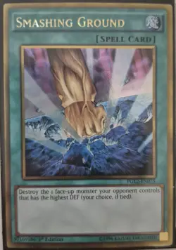 YuGiOh Smashing Ground Gold Rare 1st Edition PGL2-EN075 - Image 1
