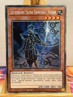Legendare Sechs Samurai - Kizan RA03-DE249 Platinum Secret Rare DE NM YUGIOH - Image 1