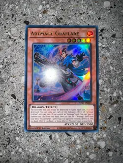 Yugioh TCG Artmage Graflare DUAD-EN010 Ultra Rare 1st Edition EU NM-M - Image 3
