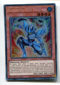 Yu-Gi-Oh! Maskierter Held Fountain Secret Rare BLGG-DE029 - Image 1
