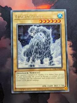 Yugioh - Frostosaurus - WISU-EN008 - Rare - 1st Edition - NM - Image 1