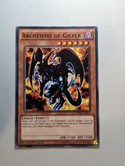 Archfiend of Gilfer - DPBC-EN011 - Common 1st Edition Yugioh - Image 1