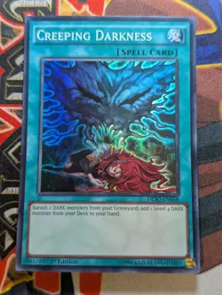 Yugioh | Creeping Darkness - DESO-EN058 - Super Rare - Image 1