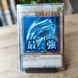 Yu-Gi-Oh! Blue-Eyes White Dragon STAMPED STARLIGHT RARE RA05-EN085 Artwork - Image 1