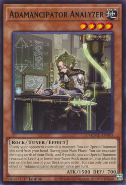 Adamancipator Analyzer MZMU-EN093 1st ED Yu-Gi-Oh! - Image 1