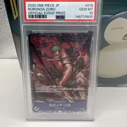 PSA 10 Roronoa Zoro ST21-015 Flagship Battle 2025 Top 8 Prize Japanese ONE PIECE - Image 1