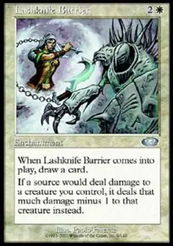 Lashknife Barrier -Foil Medium Play MTG Planeshift - Image 1