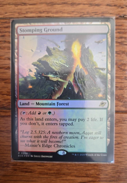 Magic MTG Stomping Ground 258 Edge of Eternities Foil - Image 1