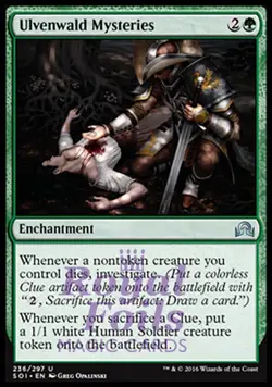 Ulvenwald Mysteries 2x FOIL SOI MTG Shadows Over Innistrad Uncommon MINT green - Image 1