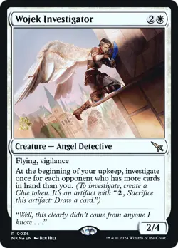 MTG Wojek Investigator [Murders at Karlov Manor Prerelease Promos] Foil Near Min - Image 1