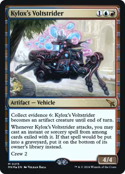 MTG Kylox's Voltstrider [Murders at Karlov Manor Prerelease Promos] Foil Near Mi - Image 1