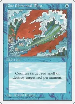 MTG magic 1x Blue Elemental Blast (M/NM) 4th edition - Image 1