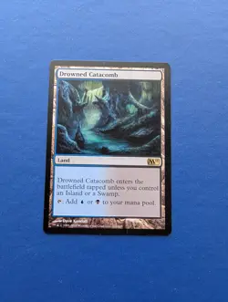 MTG Drowned Catacomb: Core Set 2011 #224 - NM - Image 1