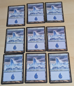 Snow-Covered Island x 9, Basic Snow Land, Coldsnap, Magic the Gathering, MTG - Image 1