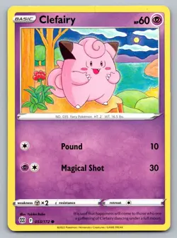 Pokemon TCG Brilliant Stars Clefairy #53 - Image 1