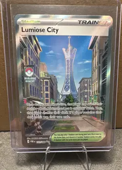 Pokemon TCG Lumiose City 111/162 Perfect Order Trainer Stadium Holo EN - Image 1