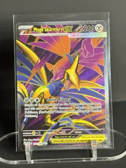 Mega Skarmory EX Pokemon TCG 106/088 EX Mega 260HP English 5ban Graphics - Image 1