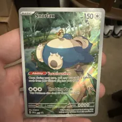 2023 Pokemon 151 Snorlax SVP 051 Black Star Promo Illustration Rare Holo NM/M - Image 1