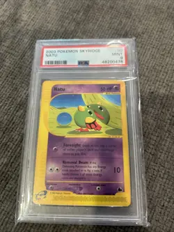 2003 Pokemon SKYRIDGE NATU #80 PSA Mint 9 Non-Holo - Image 1