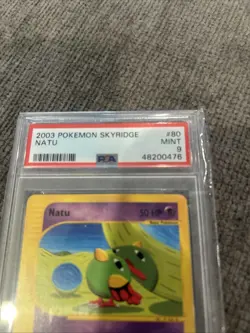 2003 Pokemon SKYRIDGE NATU #80 PSA Mint 9 Non-Holo - Image 2