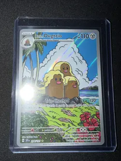 Pokemon TCG Alolan Dugtrio 208/191 Surging Sparks Illustration Rare Holo Card - Image 1