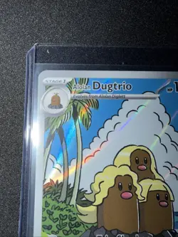 Pokemon TCG Alolan Dugtrio 208/191 Surging Sparks Illustration Rare Holo Card - Image 2