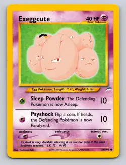 Exeggcute 64/105 Common Neo Destiny Pokemon Unlimited LP - Image 1