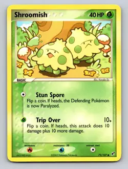 Shroomish 72/107 Common Deoxys Pokemon NM - Image 1