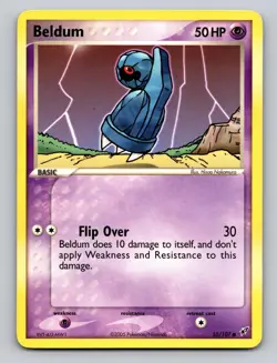 Beldum 55/107 Common Deoxys Pokemon LP - Image 1